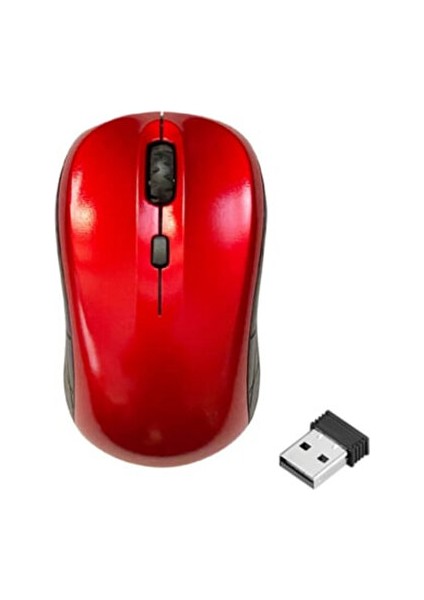Sıfır Gecikmeli Kırmızı-Siyah Kablosuz Mouse C-13 | Optik Teknoloji ve 1000 Dpı (Neffo)