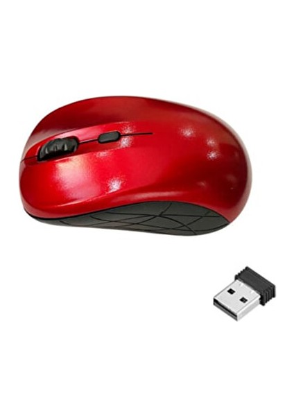 Sıfır Gecikmeli Kırmızı-Siyah Kablosuz Mouse C-13 | Optik Teknoloji ve 1000 Dpı (Neffo) fiyatları