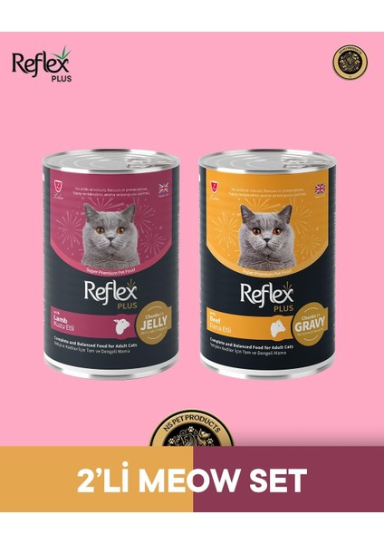 Plus Kedi Maması 2'li Meow Set