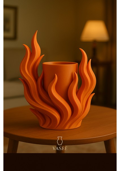 Cesur Sıcaklık Için Alev Şeklindeki Vazo Sanat Düzenleyicisi