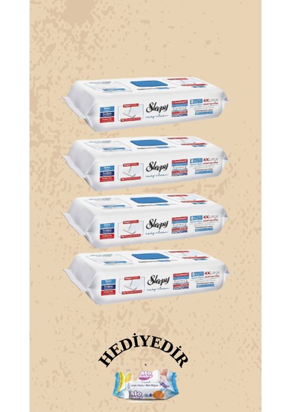 easy Clean Çamaşır Suyu Katkılı Mopa Uyumlu Yer Temizlik Havlusu 200 Yaprak