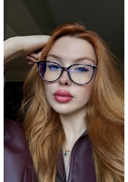 Kibu Kadın Blue Block Gözlük Siyah-Pembe