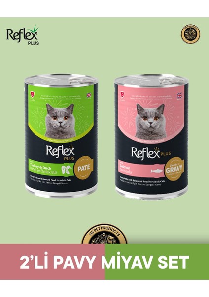 Plus Kedi Maması 2'li Pavy Miyav Set