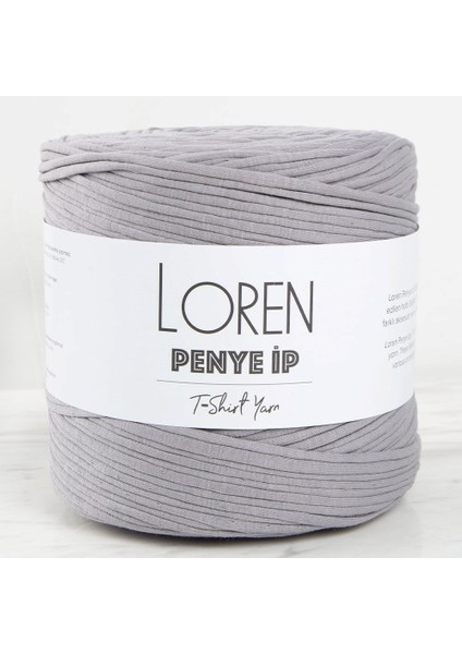 Loren Penye Kumaş El Örgü Ipi Gri - 26 - 34483