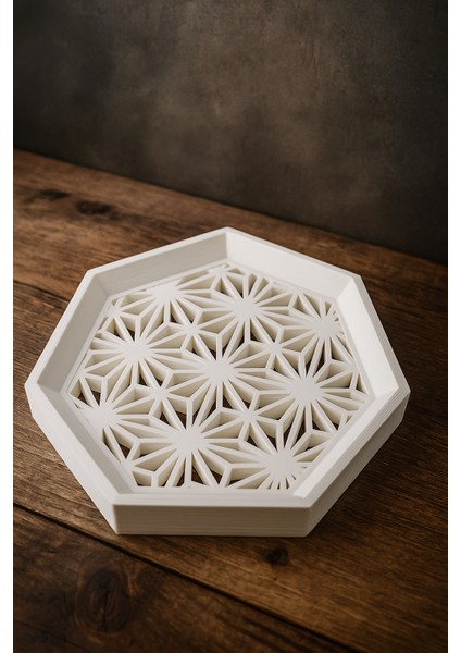 Altıgen Kumiko Tepsi – Japon Tarzı Düzenleyici