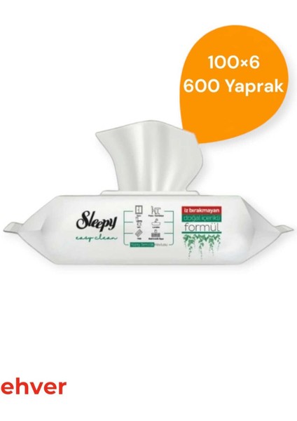 6'lı Easy Clean Yüzey Temizlik Havlusu (600 Yaprak)