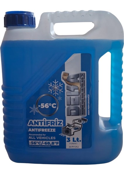 Deka Madeni Yağ Mavi Antifiriz 3lt (-56 Derece)