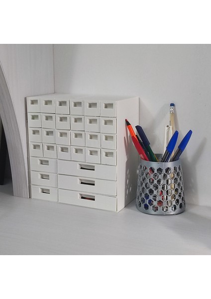 30 Çekmeceli Çok Amaçlı Vidalı Düzenleyici Kutu