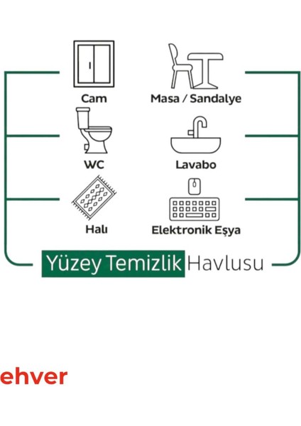 6'lı Easy Clean Yüzey Temizlik Havlusu (600 Yaprak)