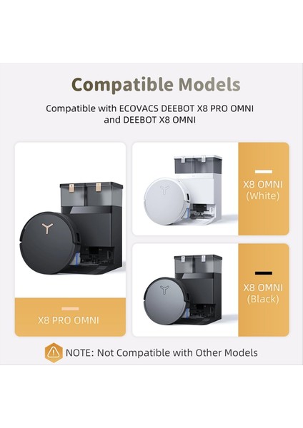 X8 Pro Omni / X8 Elektrikli Süpürge Aksesuarları, Ana Fırça, Mendiller, Yan Fırçalar, Filtreler, Toz Torbaları (Yurt Dışından) fiyatları