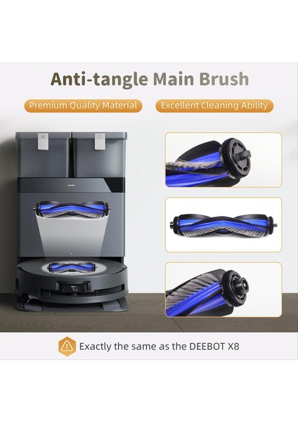 X8 Pro Omni / X8 Elektrikli Süpürge Aksesuarları, Ana Fırça, Mendiller, Yan Fırçalar, Filtreler, Toz Torbaları (Yurt Dışından) modelleri