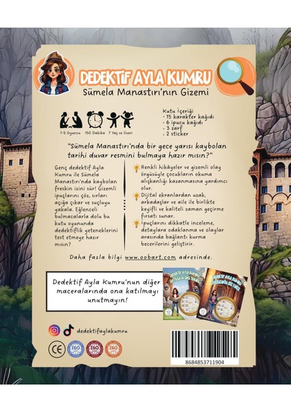 Sümela Manastırı'nın Gizemi, Çocuklar Için Eğlenceli Dedektiflik Oyunu fırsatları