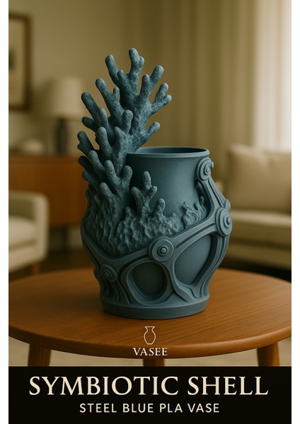 Vazo Sanatı – Deniz Cazibesi Içermeyen Mercan Kayalığı Düzenleyici Saksı