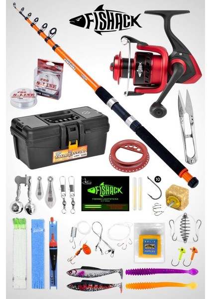 Deniz ve Göl Profesyonel Olta Takımı Seti 2 (Metal 5000'LIK Makine + 330CM 100-300G Atarlı Kamış)