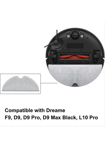 F9, D9, D9 Pro, Max Black, L10 Pro Robot Süpürge Paspas Bezi Pedleri Yedek Parçaları (Yurt Dışından) modelleri