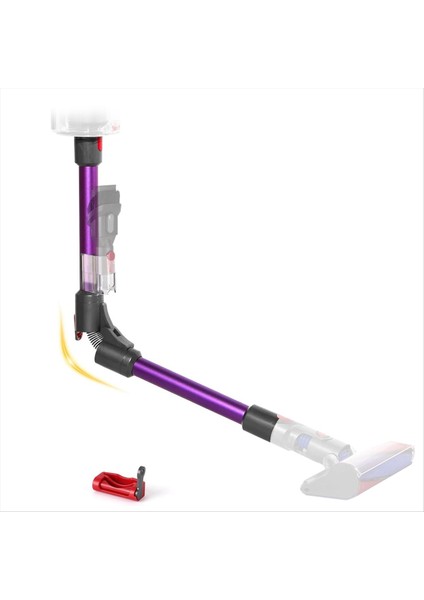 V7V8V10 V11 V15 Kablosuz Süpürge Aksesuarlarıyla Uyumlu Katlanabilir Uzatma Çubuğu, Hızlı Çıkarma Değiştirme (Yurt Dışından)