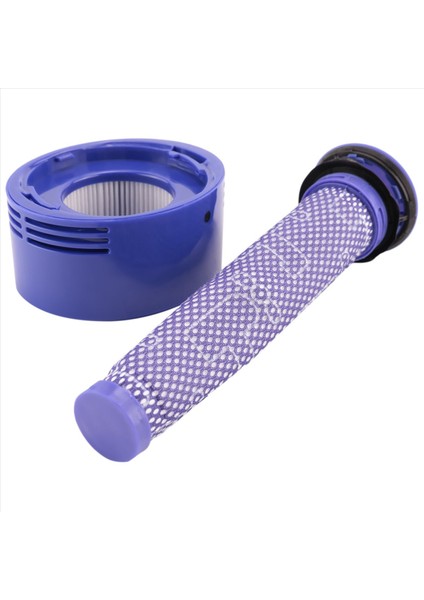 V7, V8 Kablosuz Süpürge Için Ön Filtre + Son Filtre Kiti, Yedek Ön Filtre ve Son Filtre (Yurt Dışından)