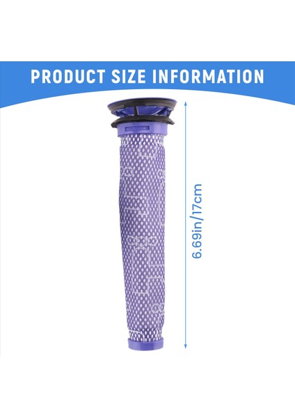 V7, V8 Kablosuz Süpürge Için Ön Filtre + Son Filtre Kiti, Yedek Ön Filtre ve Son Filtre (Yurt Dışından) fırsatları