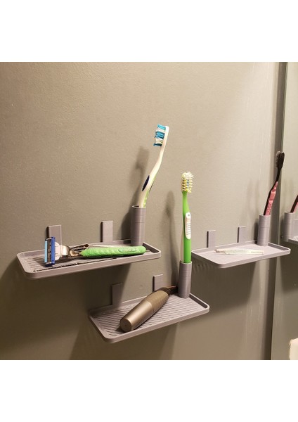 Banyo/duş Rafları - Kumanda Şeridi Monteli