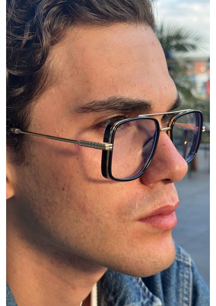 Françesko Erkek Blue Block Gözlük Siyah-Silver fırsatları