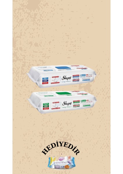 Easy Clean Beyaz Sabun Çamaşır Suyu Katkılı Mopa Uyumlu Yer Temizlik Havlusu 50 Yaprak