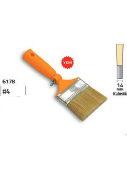 Kestirme Robot Fırça 4 No (84 Mm)