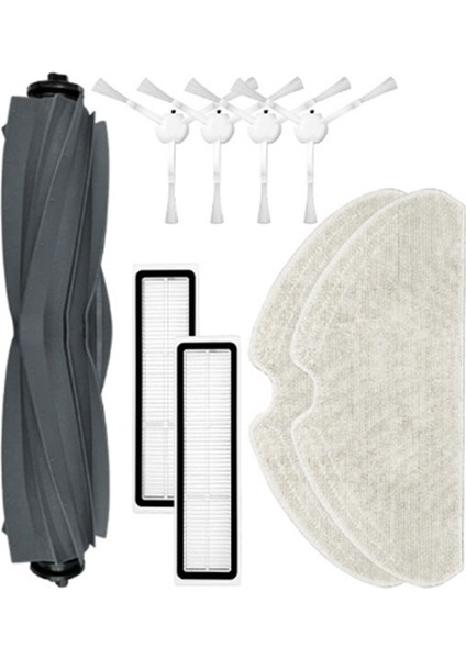 Bot D10S Robot Süpürge Aksesuarları Silindir Ana Yan Fırça Filtre Paspas Pedi Yedek Parçaları (Yurt Dışından)