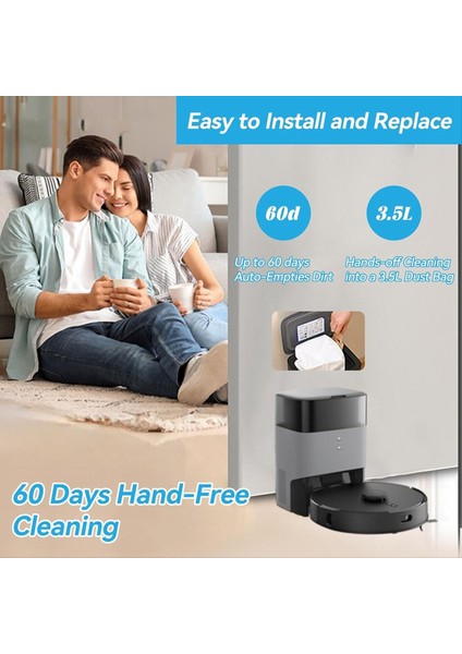 T20+ Robot Süpürge Için Yedek T20 Toz Torbası, 10'lu Paket (Yurt Dışından) indirimleri