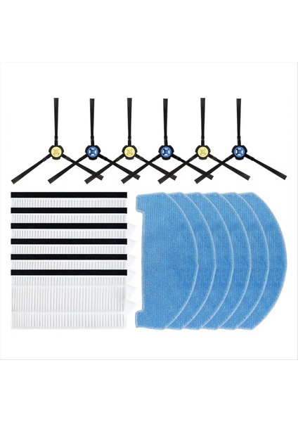 Pvcr 3600 Wıfı Iq Ev Yan Fırça Filtresi Paspas Bezleri Bez Robot Süpürge Aksesuar Parçası (Yurt Dışından)