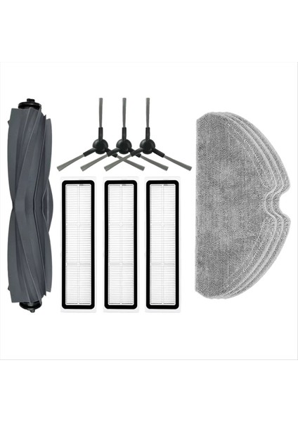 D9 Max Gen 2 / D10S Pro / D10S Robot Süpürge Aksesuarları Ana Fırça Filtre Paspas Bezi Yedek Parçaları (Yurt Dışından)