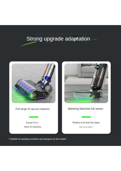 Elektrikli Süpürge Toz Işıkları Net Evcil Hayvan Ekranı LED Lamba Şarj Edilebilir Evrensel Bağlantı Gri (Yurt Dışından)