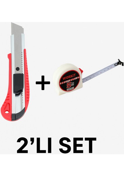 18MM Alimunyum Saplı Maket Bıçağı & 5m Şerit Metre fiyatları