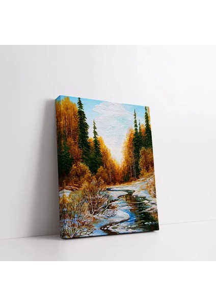 Kışın Ilk Adımları Kanvas Tablo fiyatları