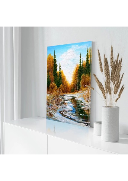 Kışın Ilk Adımları Kanvas Tablo modelleri