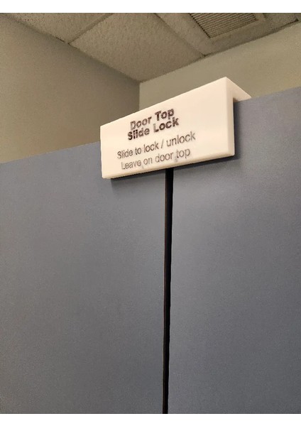 Banyo Durak Kapı Üst Slayt Kilit