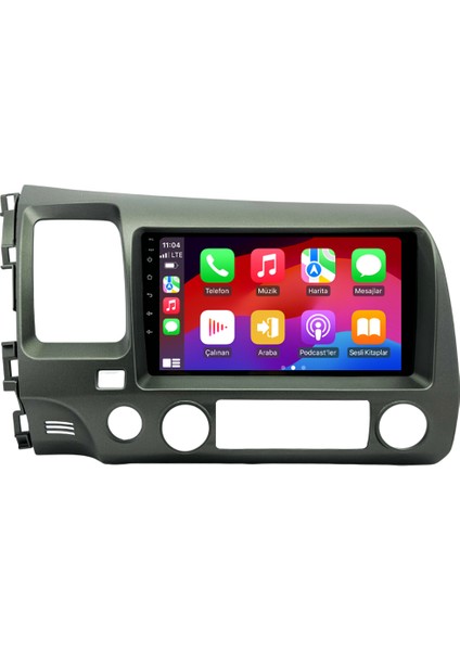 Honda Civic Fd6 Android Multimedya Ekran (2007-2012) | 2gb/4gb/8gb Ram – Carplay – Android Auto – Navigasyon – Google Play – Geri Görüş Kamerası – Soket Sokete Uyumlu modelleri