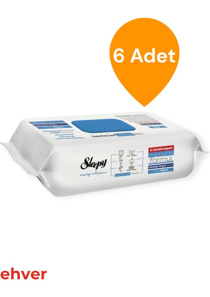 6'lı Easy Clean Çamaşır Suyu Katkılı Yüzey Temizlik Havlusu (600 Yaprak) fiyatları