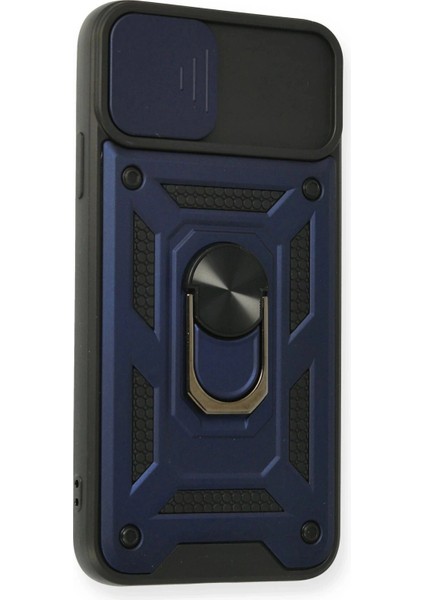 iPhone 11 Pro Max Kılıf Pars Lens Yüzüklü Silikon - Lacivert fiyatları