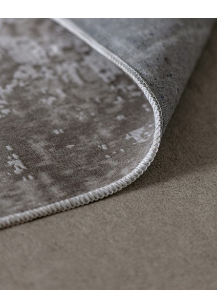 Aubane Iplik Boyalı Kadife Halı - Koyu Gri - 160X230 cm modelleri