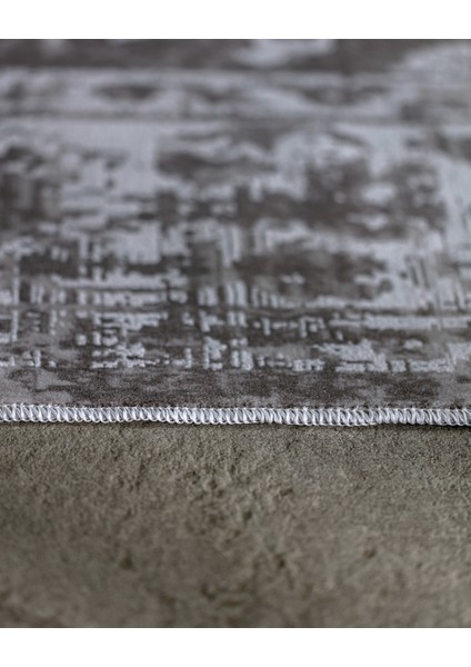 Aubane Iplik Boyalı Kadife Halı - Koyu Gri - 160X230 cm indirimleri