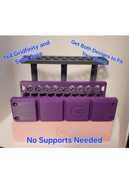 Sharpie Organizer Sağlam ve 1x4 Gridfinity Taban