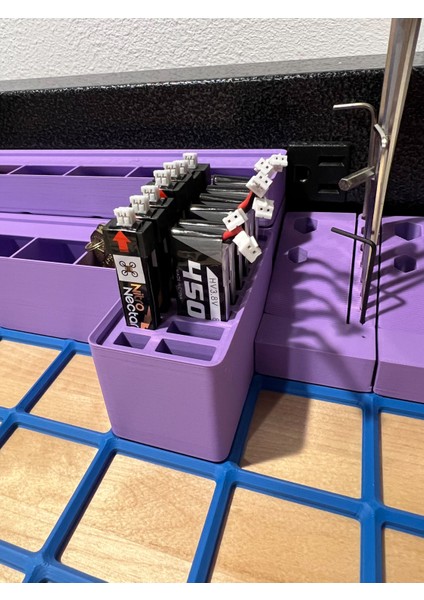 1s Minik Whoop Pil Düzenleyici 2x1 Gridfinity