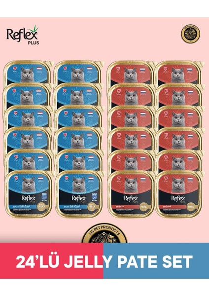 Plus Kedi Maması 24'lü Jelly Pate Set