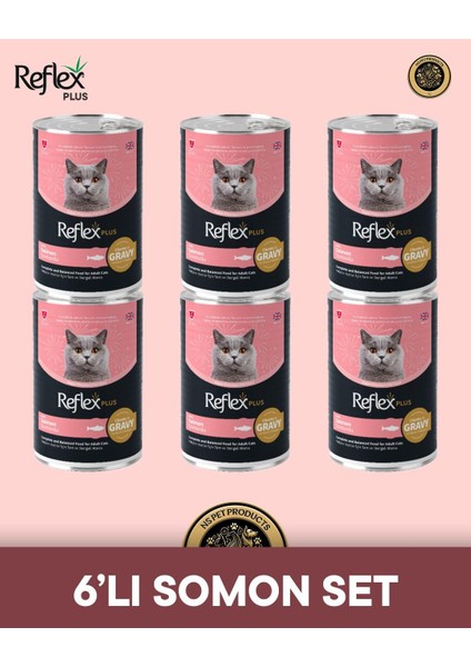 Plus Kedi Maması 6'lı Somon Set