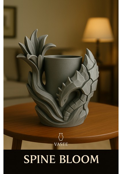 Efsanevi Ifade Için Ejderha Vazo Sanat Organizatörü