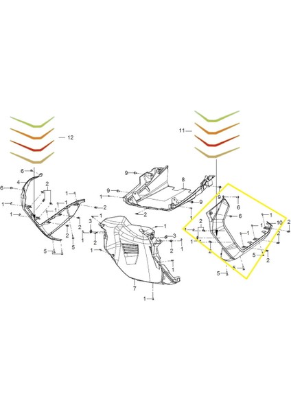 ADV125 Ön Alt Grenaj Beyaz Sol fiyatları