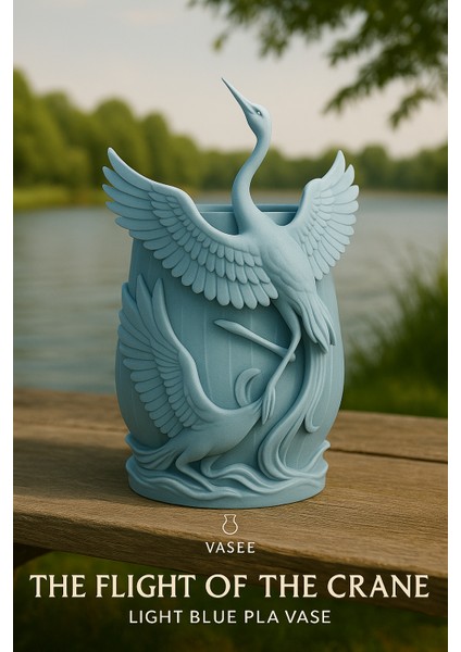 Vazo Sanatı – Zarif Kanatlı Kuş Organizatörü Saksı