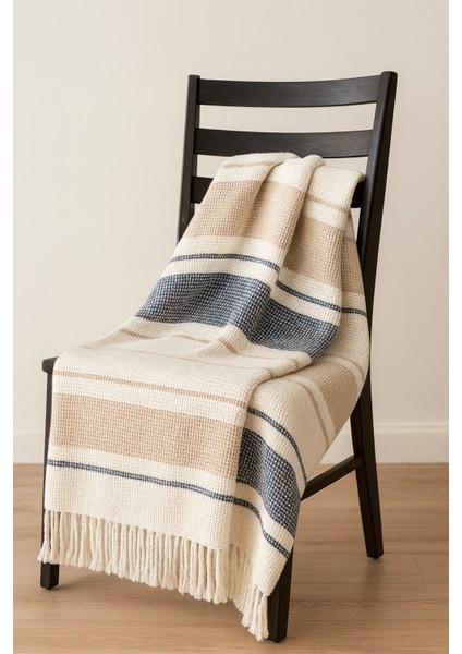 Cozy Life Tv Battaniyesi Lacivert - Kahve