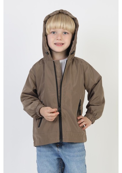Erkek Çocuk Kapüşonlu Cepli Astarlı Mevsimlik Yağmurluk fiyatları