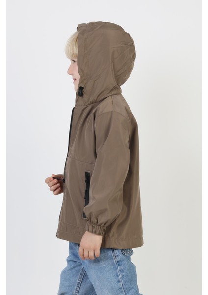 Erkek Çocuk Kapüşonlu Cepli Astarlı Mevsimlik Yağmurluk fırsatları